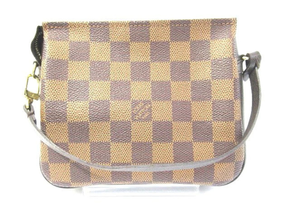 LOUIS VUITTON Bag Pouch Clutch handle Trousse Makeup Damier